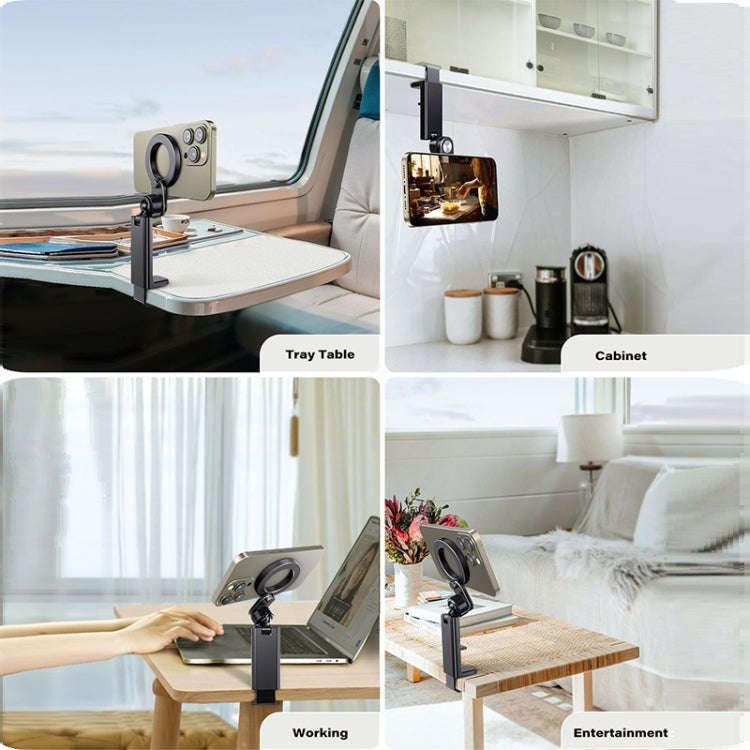 Desktop Live Broadcast Portable Strong Magnetic Foldable Travel Mobile Phone Holder(M10M-AR01)