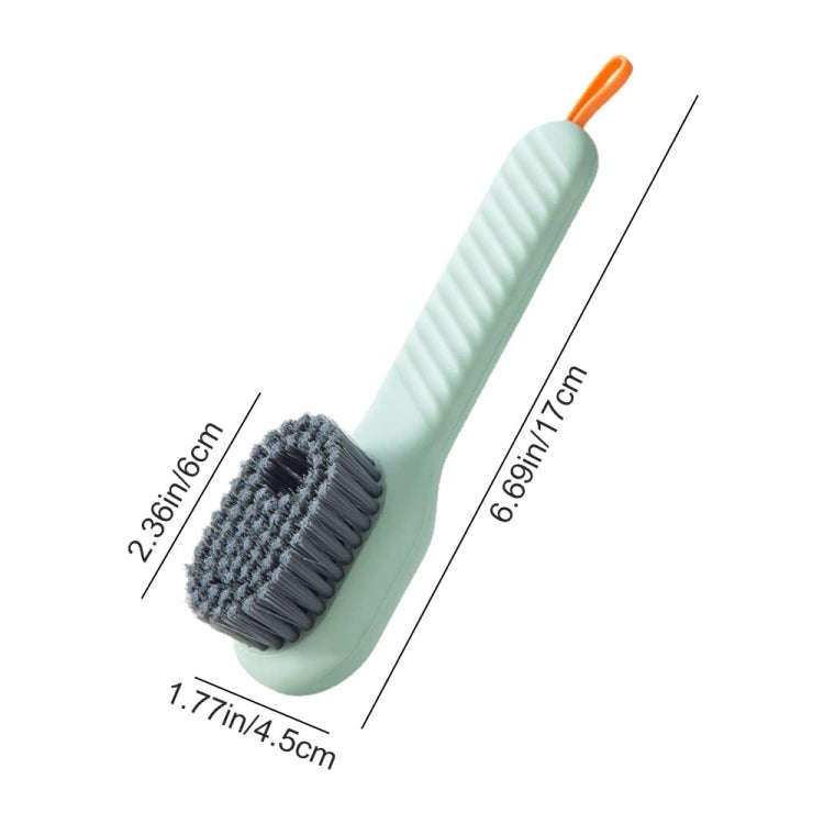 5pcs /Pack Multifunctional Press-Type Liquid-Filled Nano Soft Bristle Shoe Brush(White)