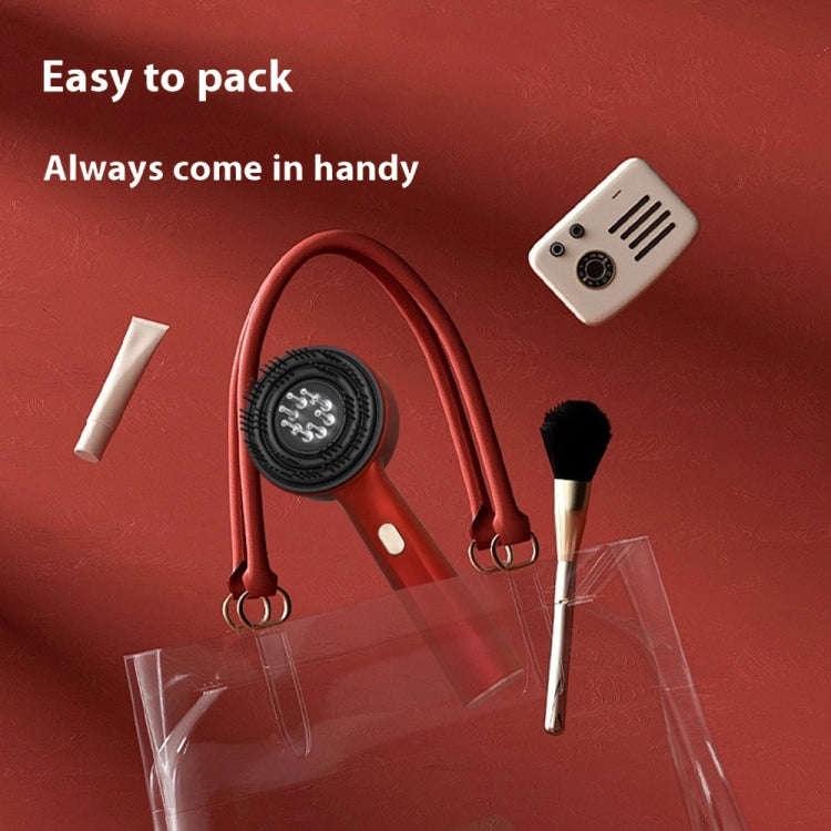 630nm Red Light Massage Comb Scalp Care Liquid Guide Hair Growth Instrument(Red)