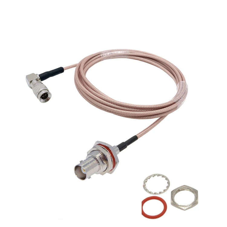 30cm CC4 Male Elbow To BNC Through Wall Waterproof Female Connector Cable RG179 Coaxial RF Wire