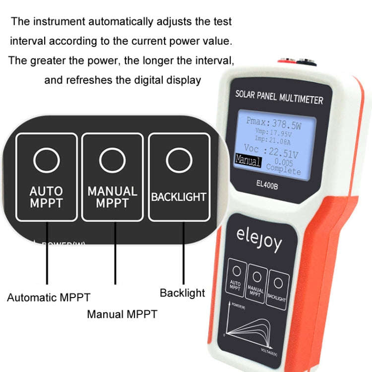 elejoy 400W MPPT Solar Photovoltaic Panel Multimeter(EL400B)