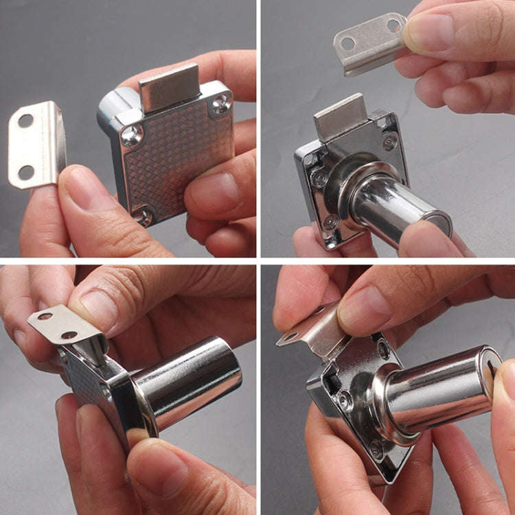10pcs Lock Accessories L-Shaped Right Angle Office Drawer Lock Plate Furniture Parts Door Stopper...