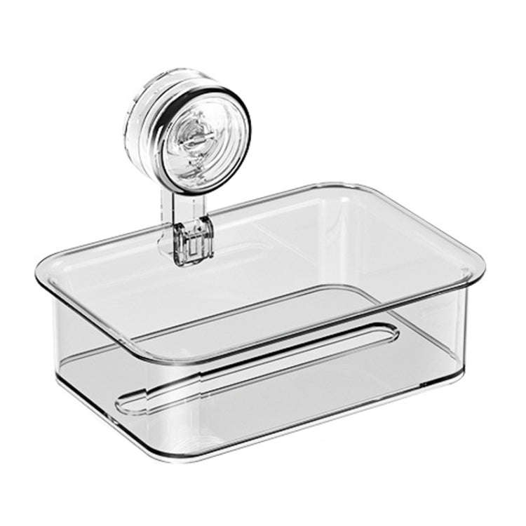 Bathroom No Punch Tissue Organizer Household Wall Mounted Suction Cup Tissue Box, Style: Small Tr...