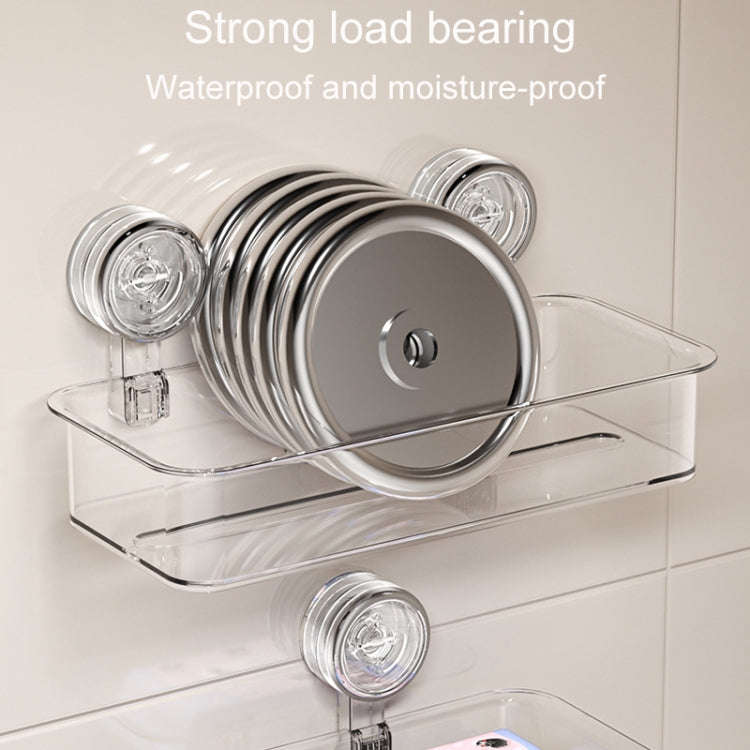 Bathroom No Punch Tissue Organizer Household Wall Mounted Suction Cup Tissue Box, Style: Small Tr...