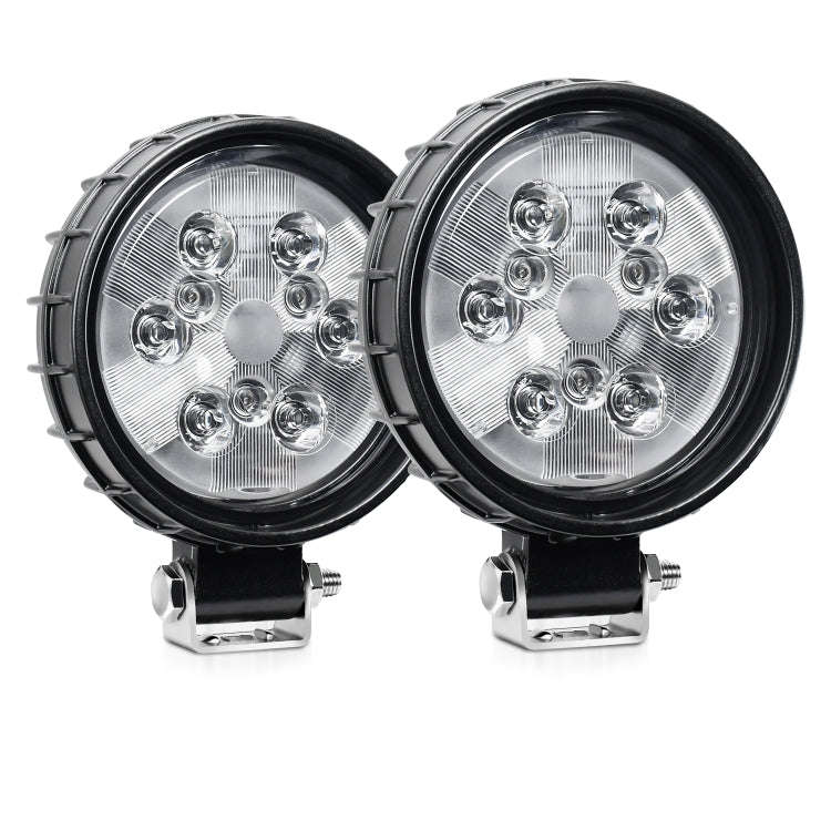 12W 9-30V Car Mixed Light Work Light With Wire Set(Round)