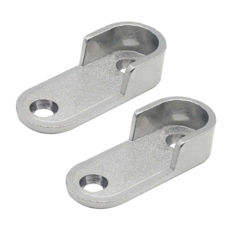 2pcs Wardrobe Closet Rod End Support Bracket Alloy Holder Hardware Furniture Accessories, Style: ...