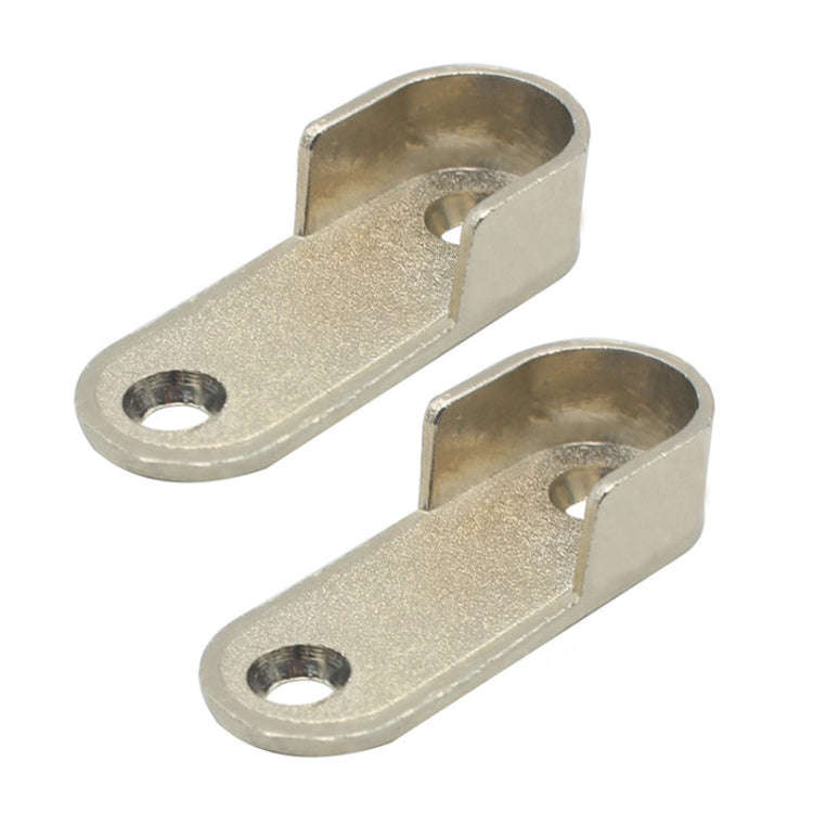 2pcs Wardrobe Closet Rod End Support Bracket Alloy Holder Hardware Furniture Accessories, Style: ...
