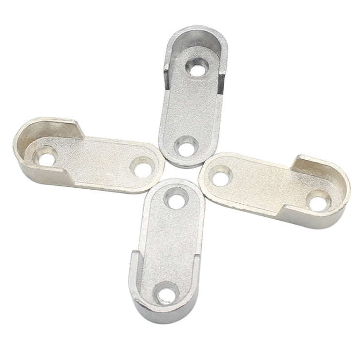 2pcs Wardrobe Closet Rod End Support Bracket Alloy Holder Hardware Furniture Accessories, Style: ...