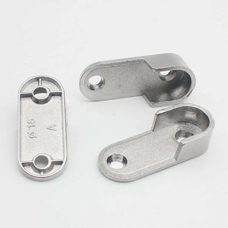 2pcs Wardrobe Closet Rod End Support Bracket Alloy Holder Hardware Furniture Accessories, Style: ...