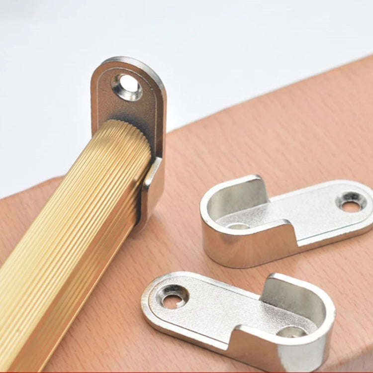 2pcs Wardrobe Closet Rod End Support Bracket Alloy Holder Hardware Furniture Accessories, Style: ...