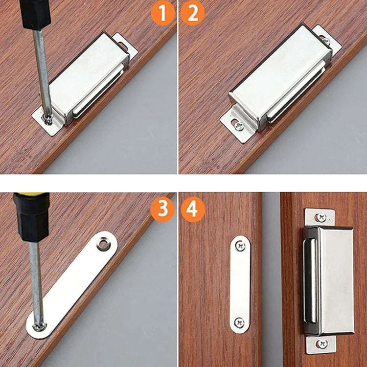 02C Stainless Steel Magnetic Door Catch Kitchen Cabinet Catches Magnet Latches For Door