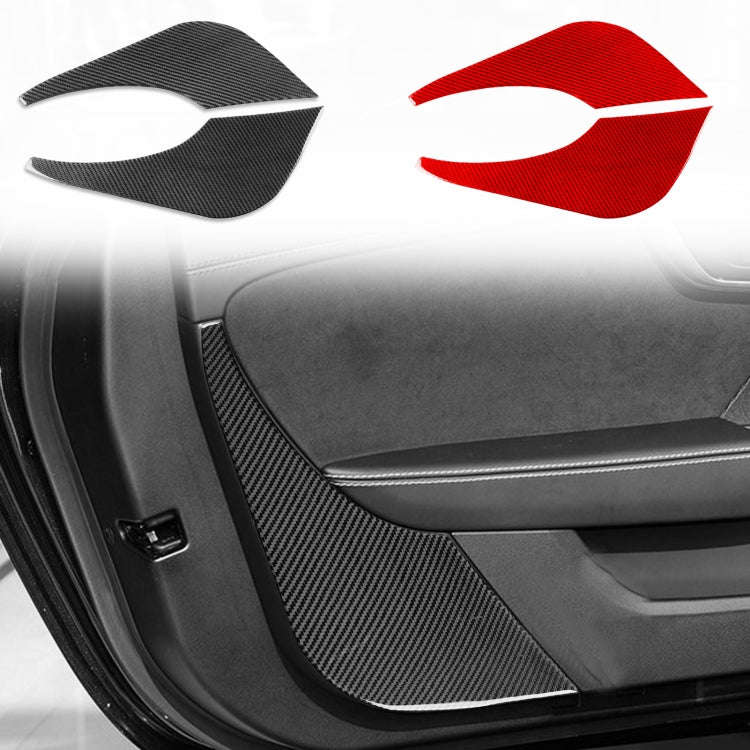 For Jaguar F-TYPE 2013+ Left And Right Drive Universal Door Anti-Collision Sticker(Black)