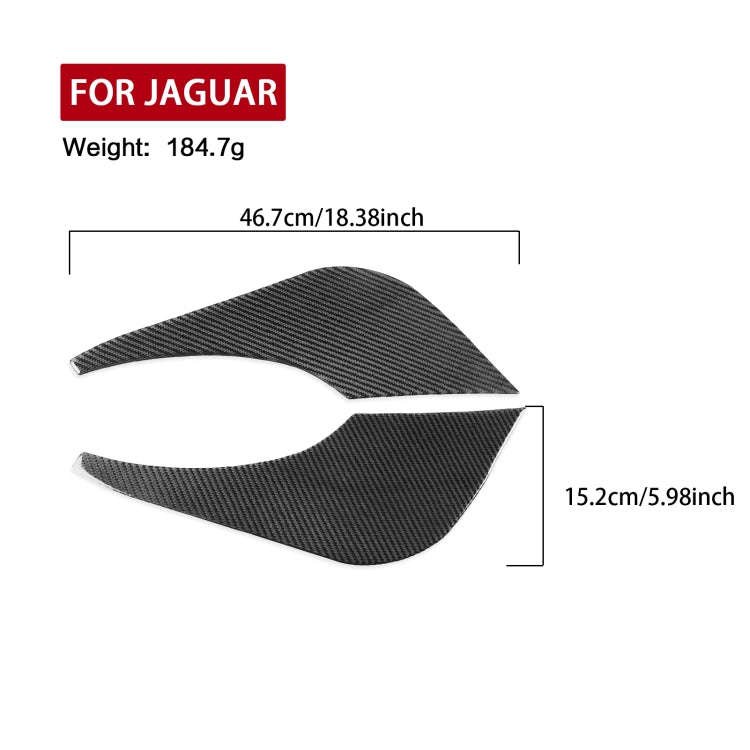 For Jaguar F-TYPE 2013+ Left And Right Drive Universal Door Anti-Collision Sticker(Black)