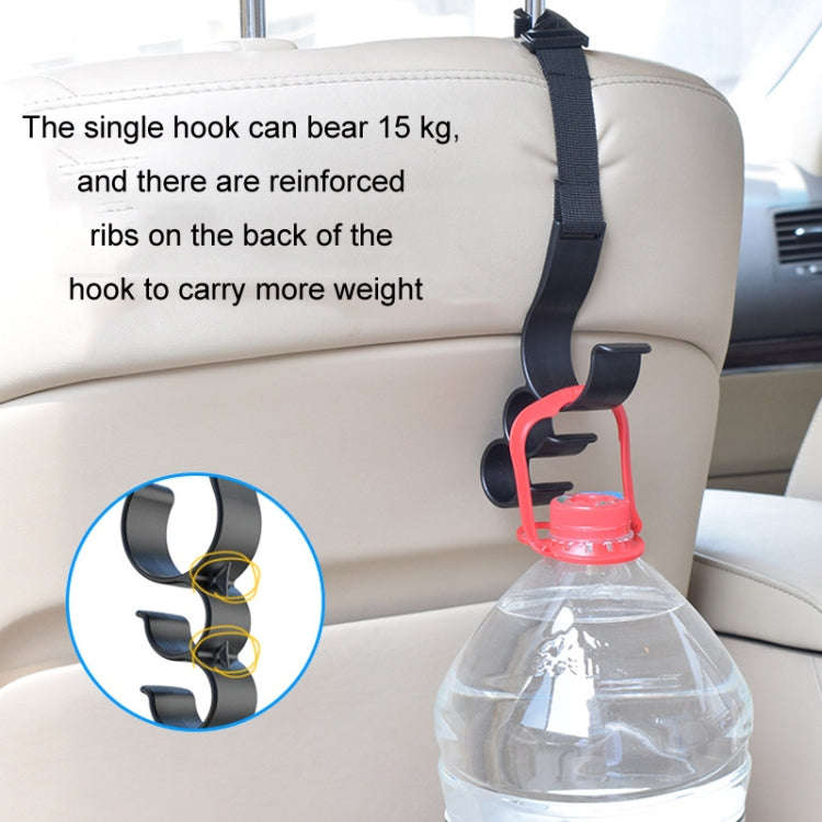 1pair Car Seat Back Umbrella Fixed Storage Hook, Style: Standard