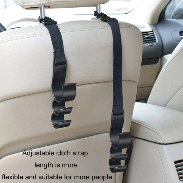 1pair Car Seat Back Umbrella Fixed Storage Hook, Style: Standard