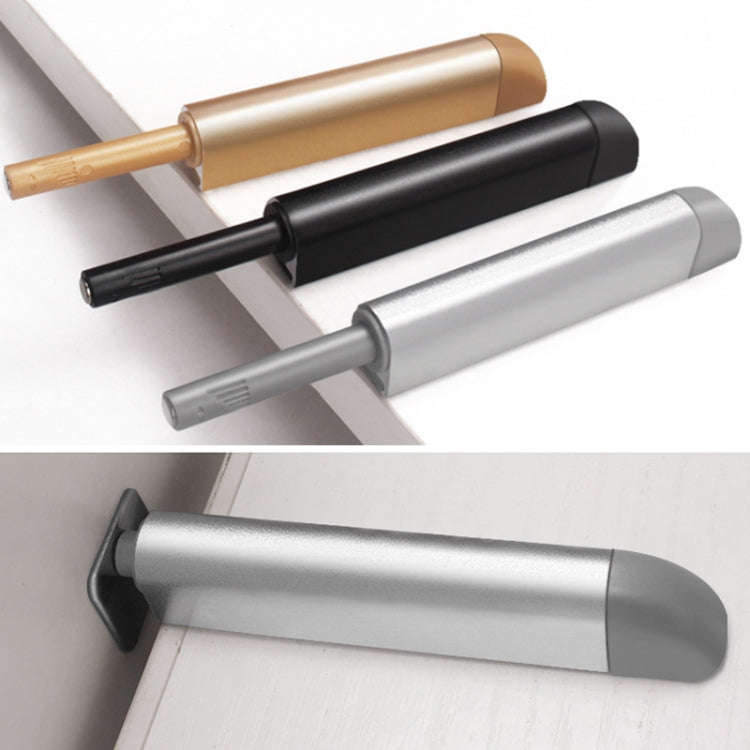 Cabinet Door Magnetic Self-rebounder Drawer Invisible Press Spring Door Opener(Silver)