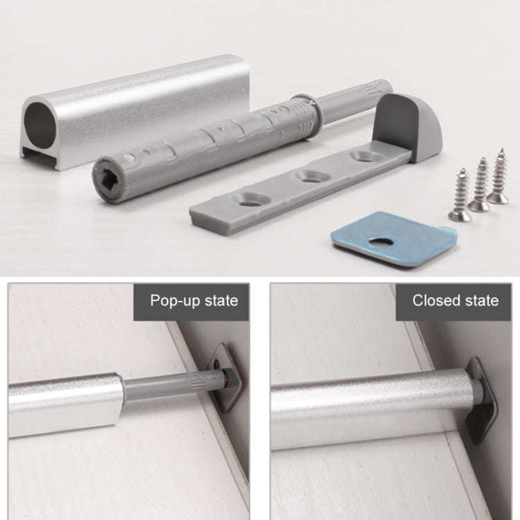 Cabinet Door Magnetic Self-rebounder Drawer Invisible Press Spring Door Opener(Silver)