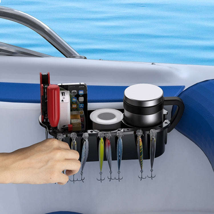 Yacht Cup Holder Fishing Tool Box Storage Rack(289x114x80mm)