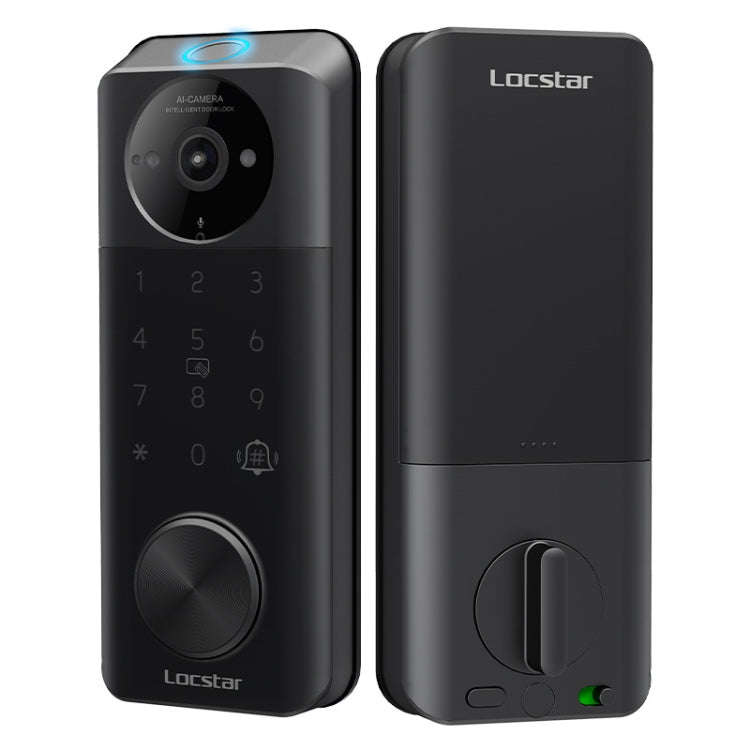 C95 Smart Fingerprint Deadbolt Lock Supports Bluetooth WiFi APP, 5 Ways To Unlock, With Camera Do...