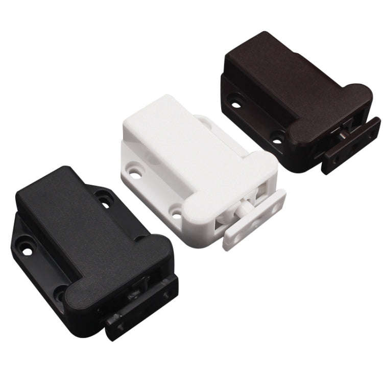 Bouncing Press Type Cabinet Door Catches Self Lock Hidden Drawer Cupboard Door Closer(White)
