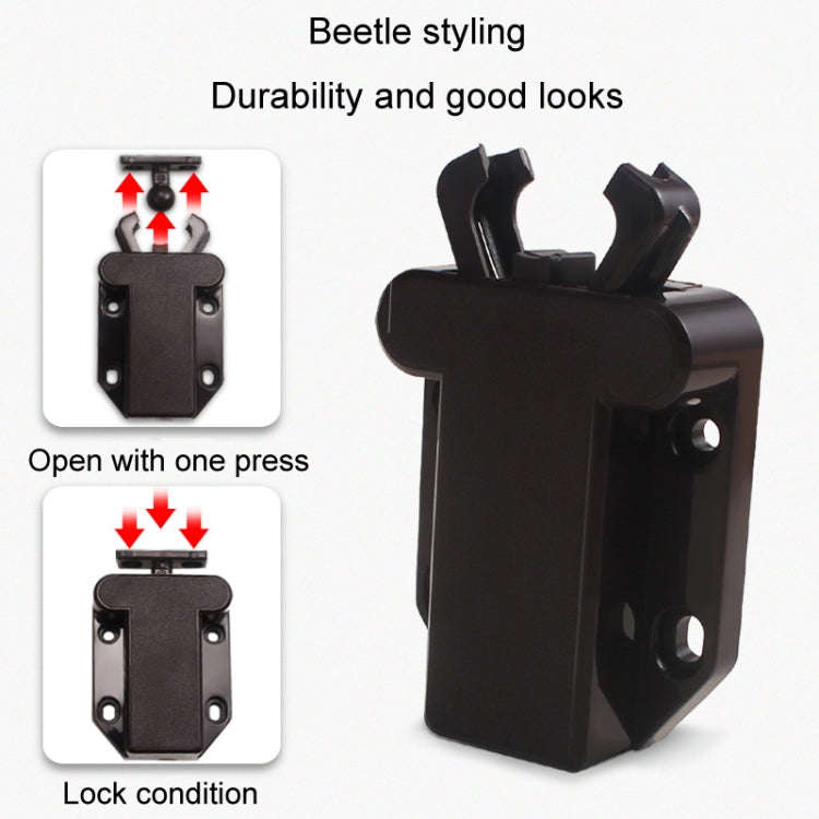Bouncing Press Type Cabinet Door Catches Self Lock Hidden Drawer Cupboard Door Closer(White)