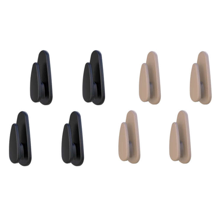 4pcs /Set Car Dashboard Adhesive Multifunctional Small Hook(Beige)