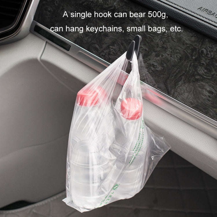 4pcs /Set Car Dashboard Adhesive Multifunctional Small Hook(Beige)