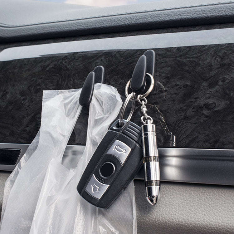 4pcs /Set Car Dashboard Adhesive Multifunctional Small Hook(Beige)