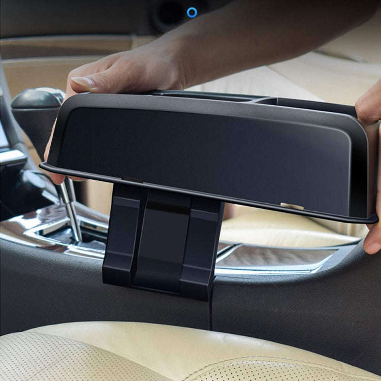 Car Seat Gap Armrest Cup Holder Storage Box(Black)