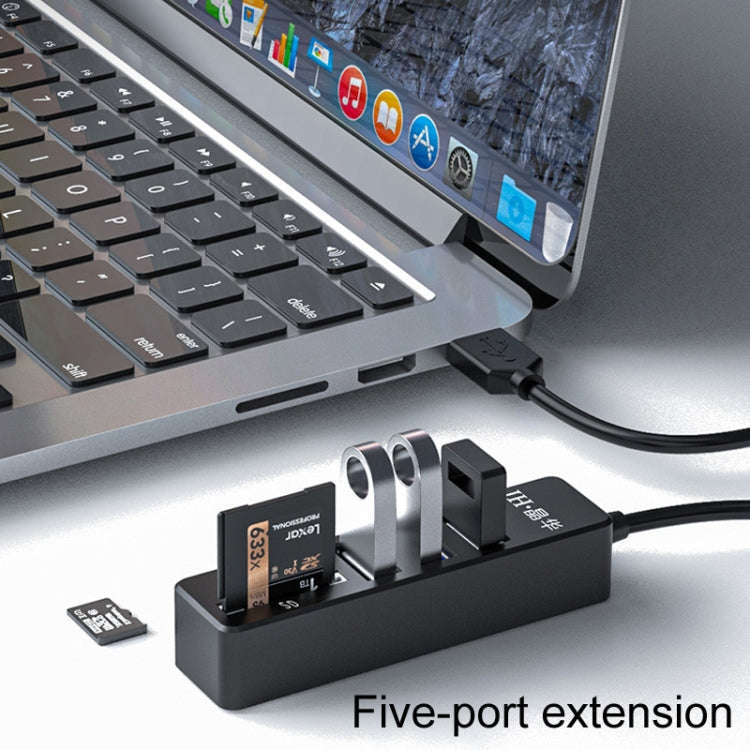 JINGHUA Z30 5-In-1 Docking Station Laptop USB2.0 Hub(Black)