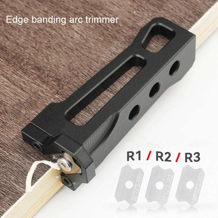 Woodworking Edge Banding Manual Arc Trimmer Board Chamfering Fillet Scraper, Specification: With ...