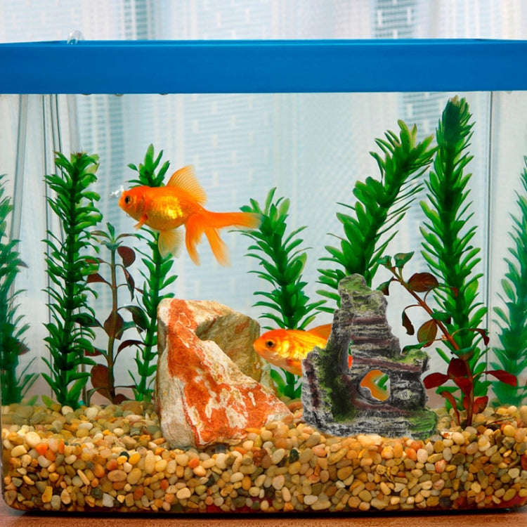 Aquarium Aquascape Accessories Resin Fish Tank Wigwam Landscape Decoration, Style: Model A