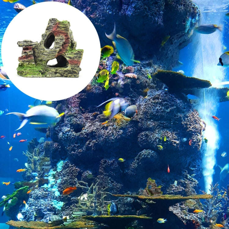 Aquarium Aquascape Accessories Resin Fish Tank Wigwam Landscape Decoration, Style: Model B