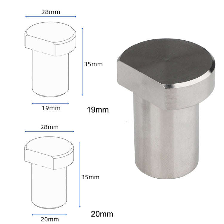 Dowel Table Clamp Quick Release Woodworking Table Limit Blocks, Style: 20mm Stainless Steel