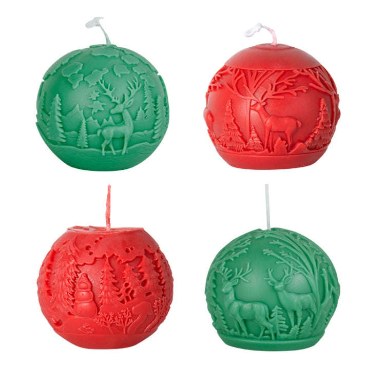 Christmas Ball Elk Scented Candle DIY Mold, Style: A ZL-73