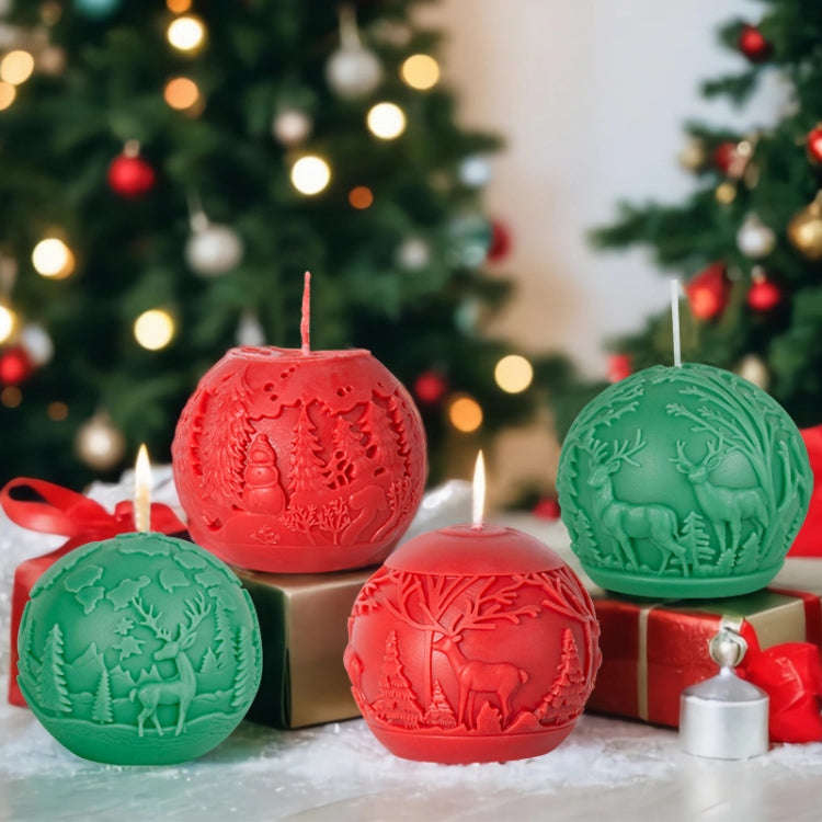 Christmas Ball Elk Scented Candle DIY Mold, Style: C ZL-75