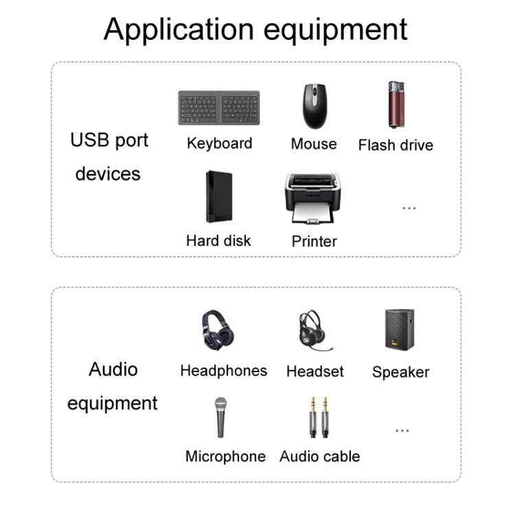 JINGHUA N800 Drive Free Sound Card Computer To Docking Station With Audio Interface, Interface: USB