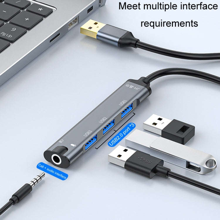 JINGHUA N800 Drive Free Sound Card Computer To Docking Station With Audio Interface, Interface: USB