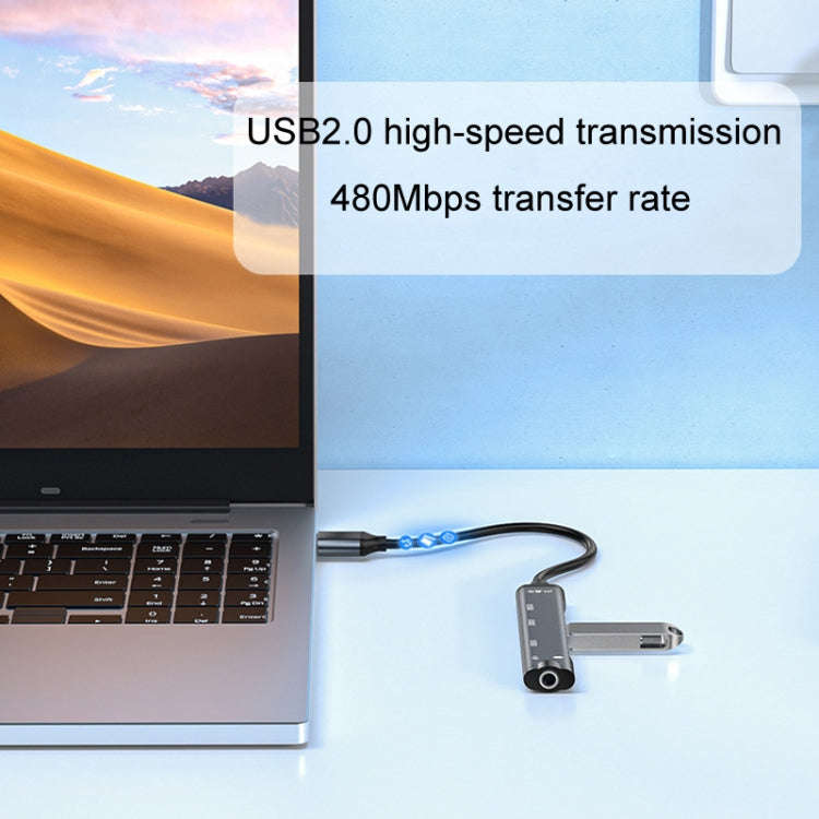 JINGHUA N800 Drive Free Sound Card Computer To Docking Station With Audio Interface, Interface: USB