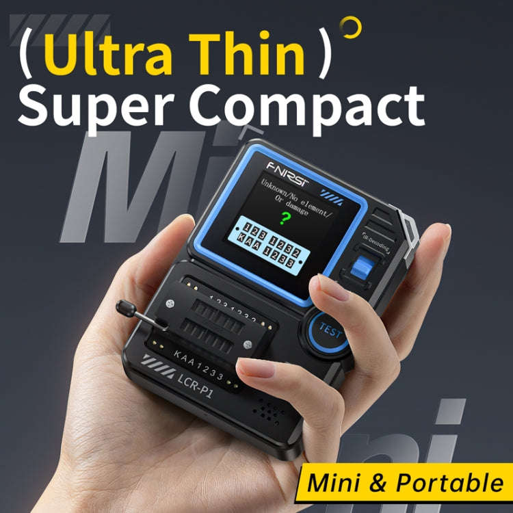 FNIRSI LCR-P1 Transistor Tester Multifunctional Electronic Component Inspection Tool(Black)