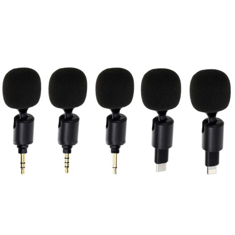 Mobile Phone Live Broadcast Microphone, Style: TYPE-C Straight Head Jerry Solution (Sponge Cover)