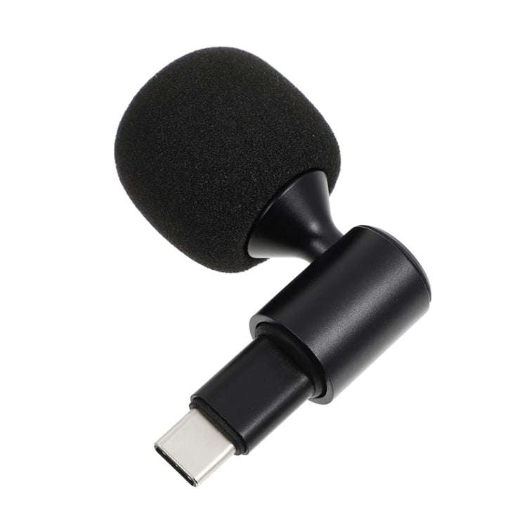 Mobile Phone Live Broadcast Microphone, Style: TYPE-C Straight Head Jerry Solution (Sponge Cover)
