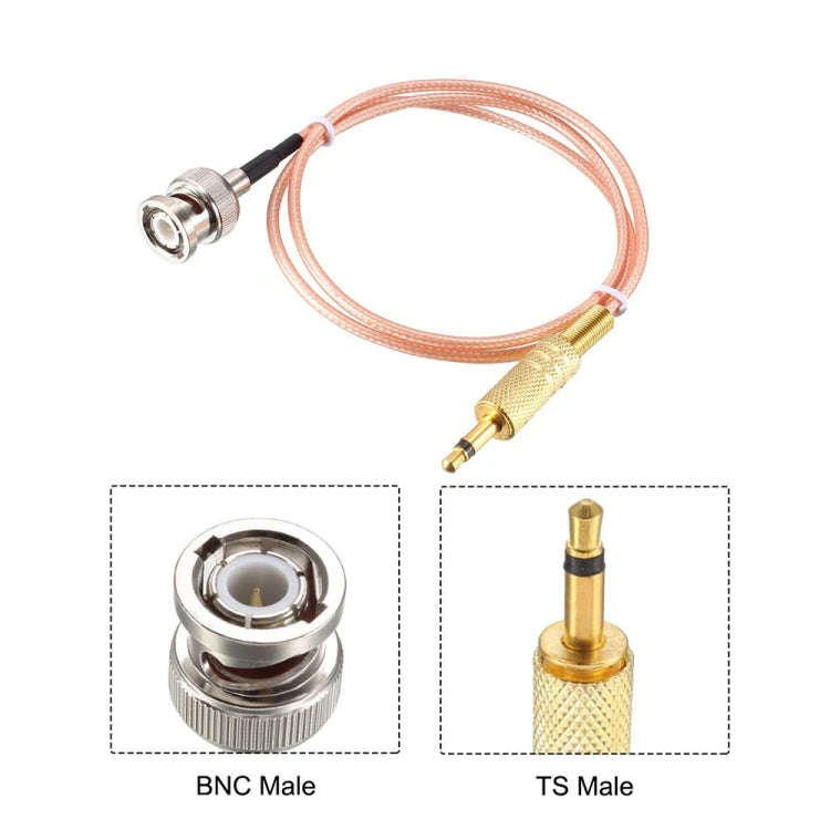 30cm BNC Male To 3.5mm Male Stereo Adapter Coaxial Power Audio RG316 Cable