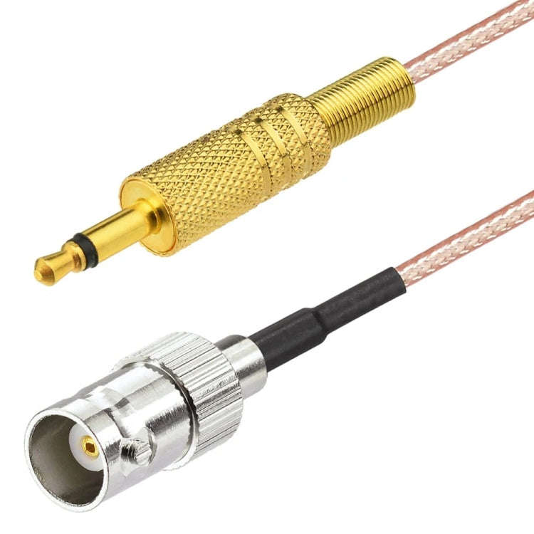 30cm BNC Female To 3.5mm Male Stereo Adapter Coaxial Power Audio RG316 Cable