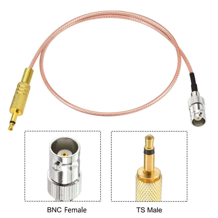 30cm BNC Female To 3.5mm Male Stereo Adapter Coaxial Power Audio RG316 Cable