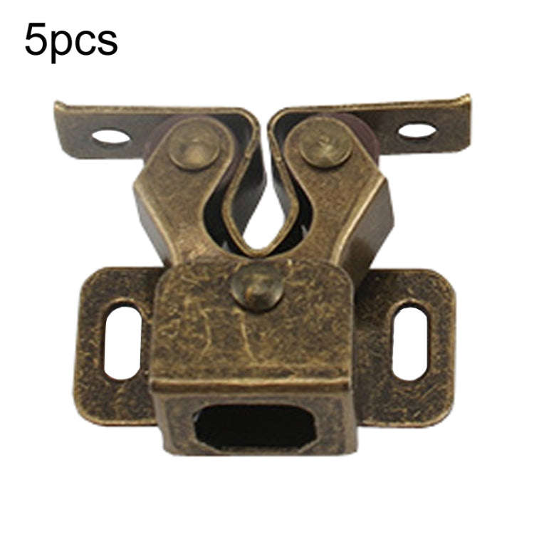 5pcs Antique Old- Style Short Foot Door Clip Buckle Household Closet Cabinet Door Catches, Style:...