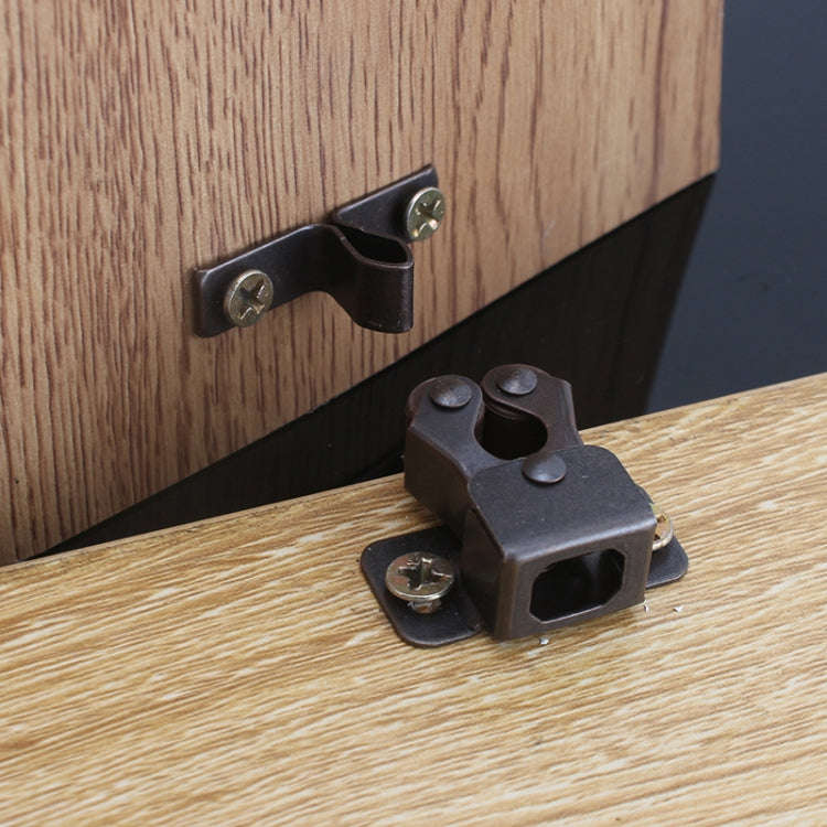5pcs Antique Old- Style Short Foot Door Clip Buckle Household Closet Cabinet Door Catches, Style:...