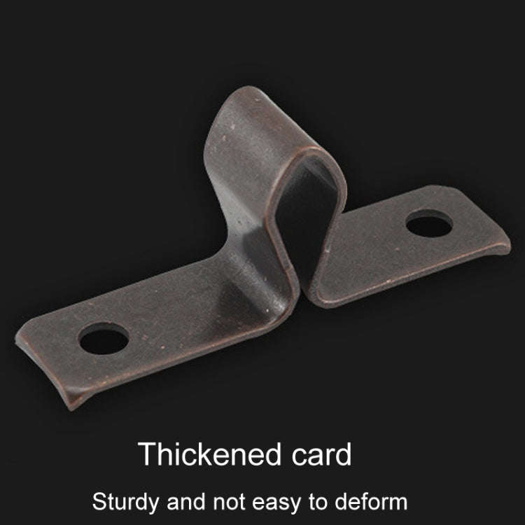 5pcs Antique Old- Style Short Foot Door Clip Buckle Household Closet Cabinet Door Catches, Style:...