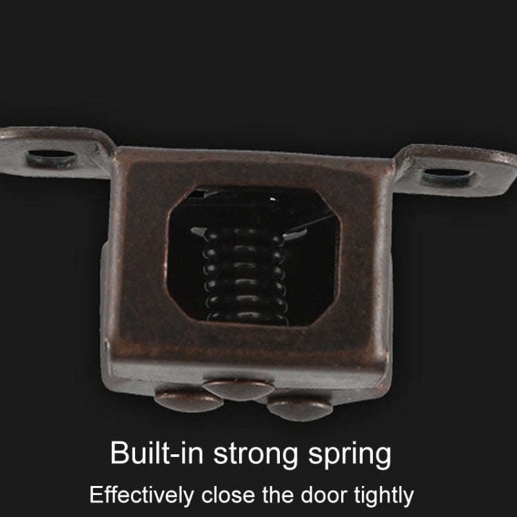 5pcs Antique Old- Style Short Foot Door Clip Buckle Household Closet Cabinet Door Catches, Style:...