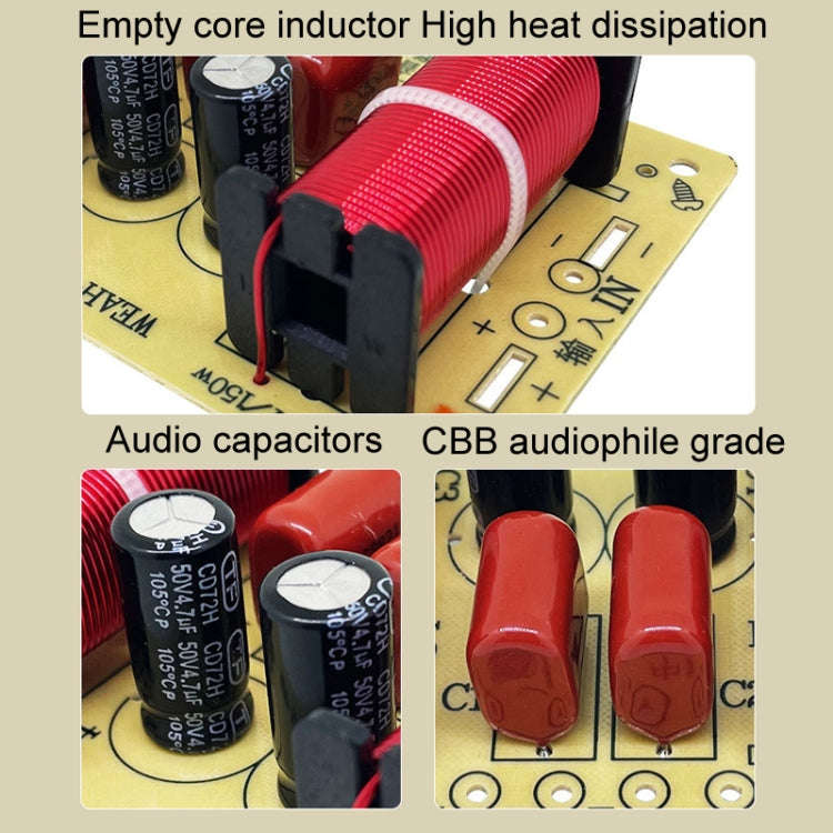 High Medium And Low 3-Way Audio Crossover Home Cinema Speaker Divider, Style: 305B Model